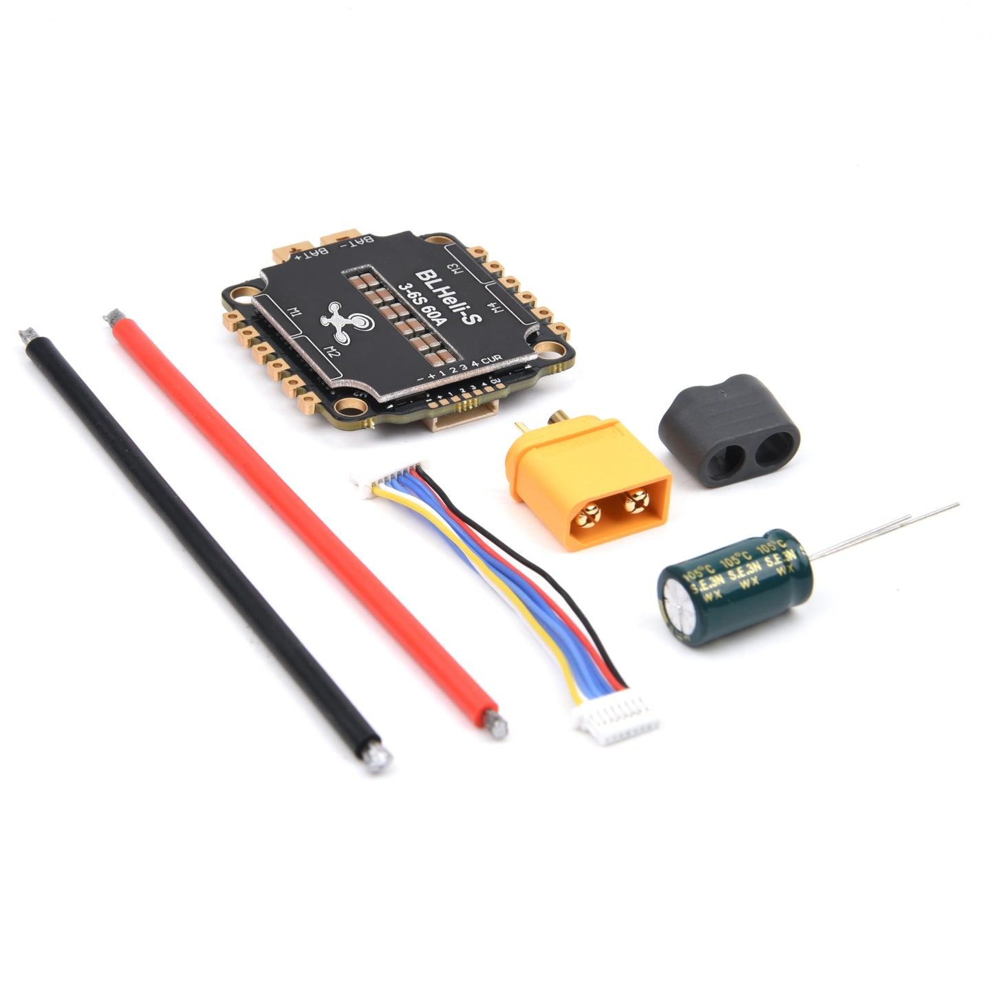 F405/F405HD & F7/F722 Flight Controller Stack with F4 V3S Plus FC + 60A 4-in-1 BLHeli_S ESC – 30.5×30.5mm for RC FPV Racing Drone