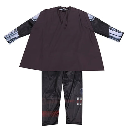 Boys' Mandalorian Beskar Armor Costume with Mask for Halloween - Classic Movie Cosplay Outfit for Kids