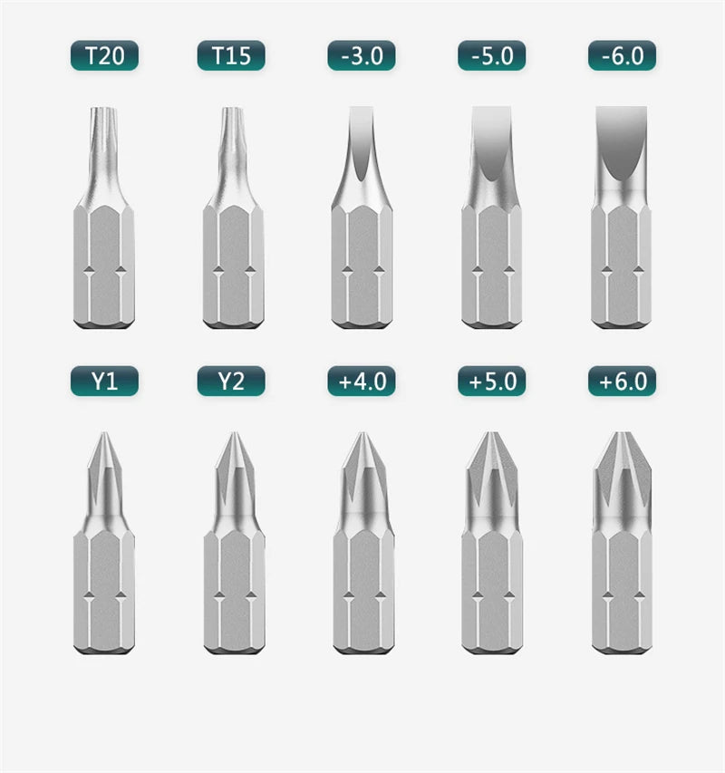 Magnetic Screwdriver Bit Set – Multi-Function Phillips Hand Tool Kit for Home & Car Repair