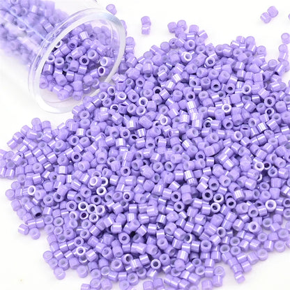11/0 Mini Glass Beads – 2000PCS Small Cylindrical Beads for DIY Jewelry Making, Necklaces & Bracelets, 10g/Pack