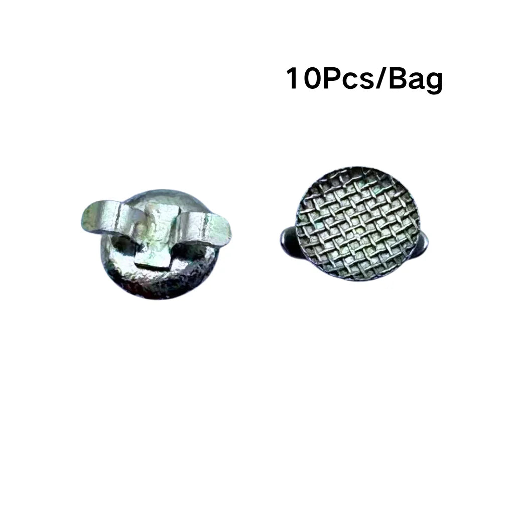 Orthodontic Lingual Button & Crimpable Hook Set – Metal Bondable Dental Traction Eyelets & Accessories for Dentistry Use