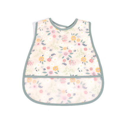 Adjustable Baby Bibs - Waterproof EVA Cotton Cartoon Feeding Bibs with Burp Cloth for Boys & Girls