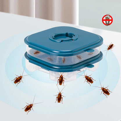 Cockroach Trap Box - Reusable Household Cockroach Catcher and Killer, Insect Control for Kitchen and Garden, Pesticide-Free