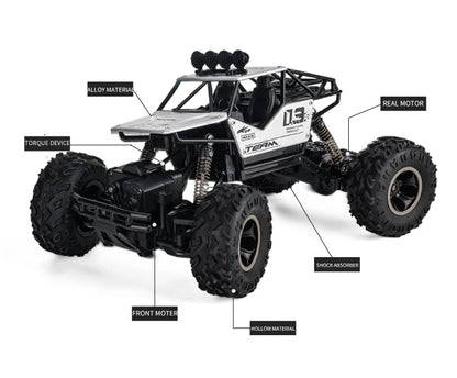 1:12 RC Off-Road 4WD Monster Truck – High-Speed 20Km/h All-Terrain Remote Control Car for Adults & Beginners