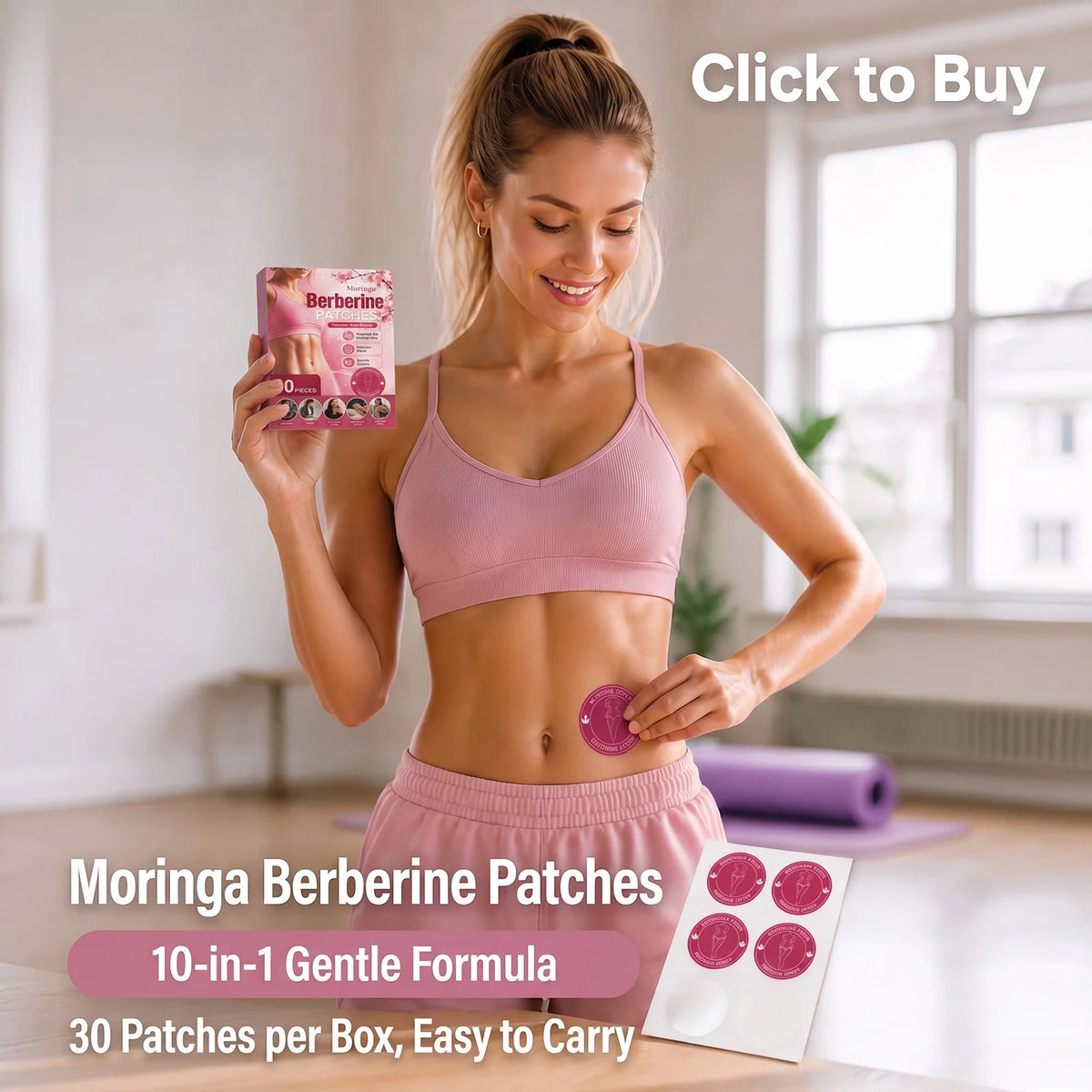 Berberine Patches - Easy-to-Use Wellness Stickers for Daily Body Care