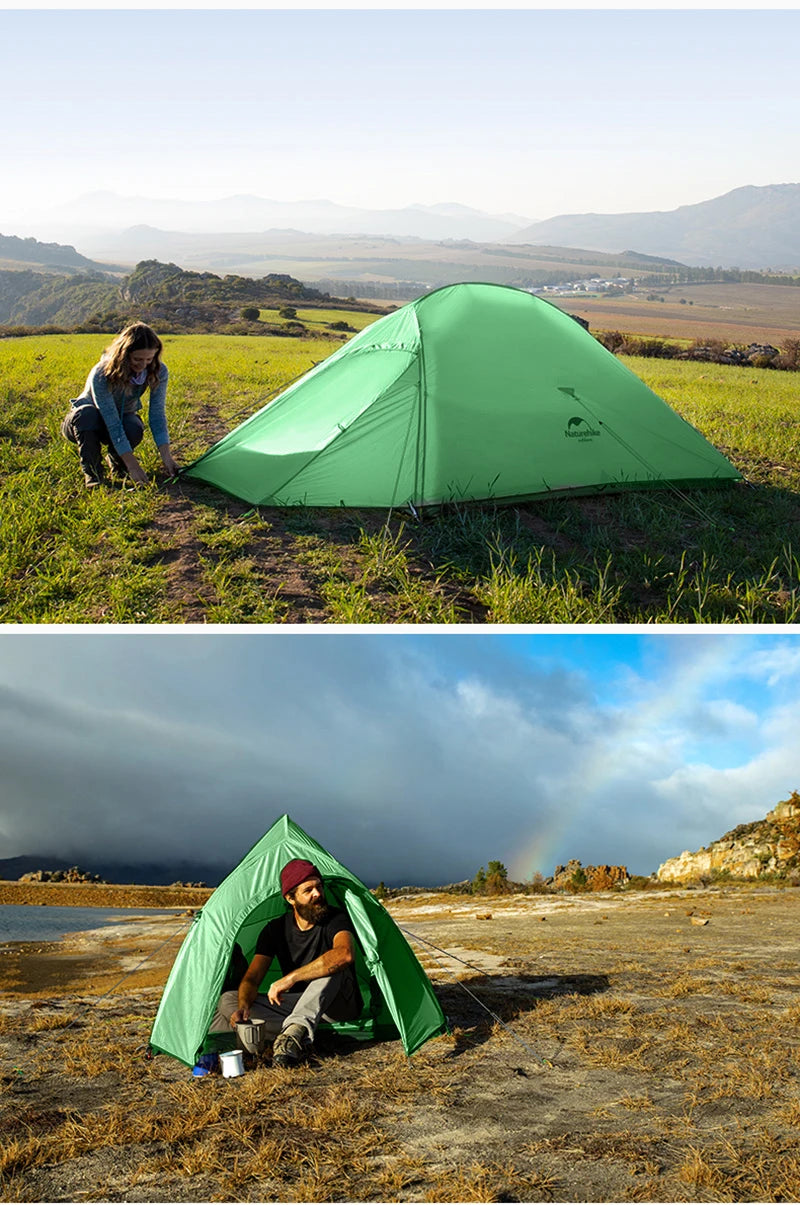 Naturehike Cloud Up 2-Person Camping Tent – Waterproof, Ultralight, Easy Build Beach Tent for Hiking & Backpacking Outdoors