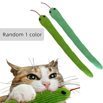 Interactive Cat Snake Toy - Crinkle Sound Teaser & Kicker Toy for Indoor Cats and Kittens