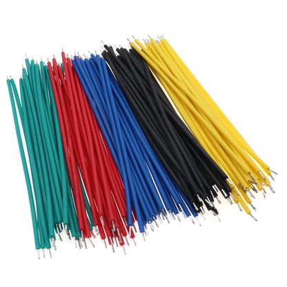 120PCS 24AWG Jumper Wires - Tin Plated PCB Breadboard Solder Cables 8cm Fly Lead Connector Wire Set