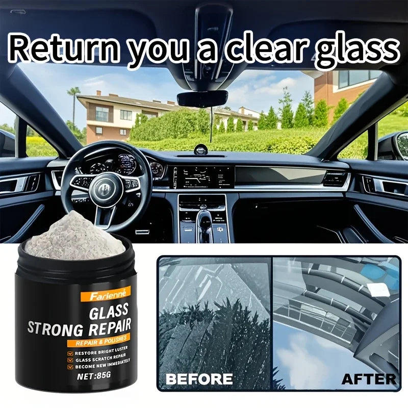 Glass Polishing Powder - Scratch Repair & Clarity Restoration for Glass Surfaces