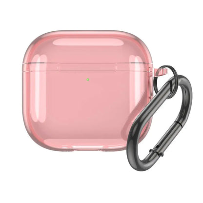Translucent Protective Sleeve Case for AirPods 4 — Premium Drop-Proof Cover with Carabiner for AirPods 4th Generation