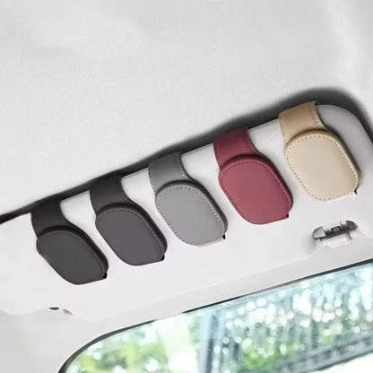 Universal Car Sun Visor Organizer Clip – Sunglasses Holder, Card & Pen Storage Auto Accessory