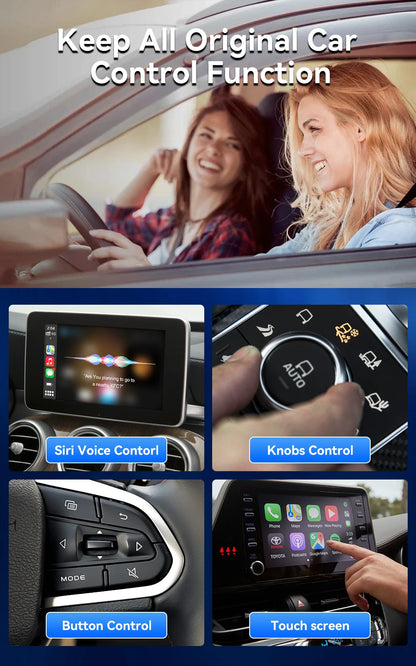 CarlinKit Android 13 AI TV Box – 8-Core Wireless CarPlay & Android Auto with Split Screen, 64G/128G for Netflix, YouTube, Play Store
