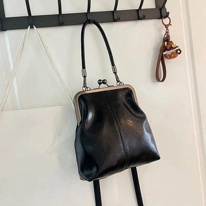Vintage Brown Women’s Handbag – PU Leather Designer Shoulder & Crossbody Bag
