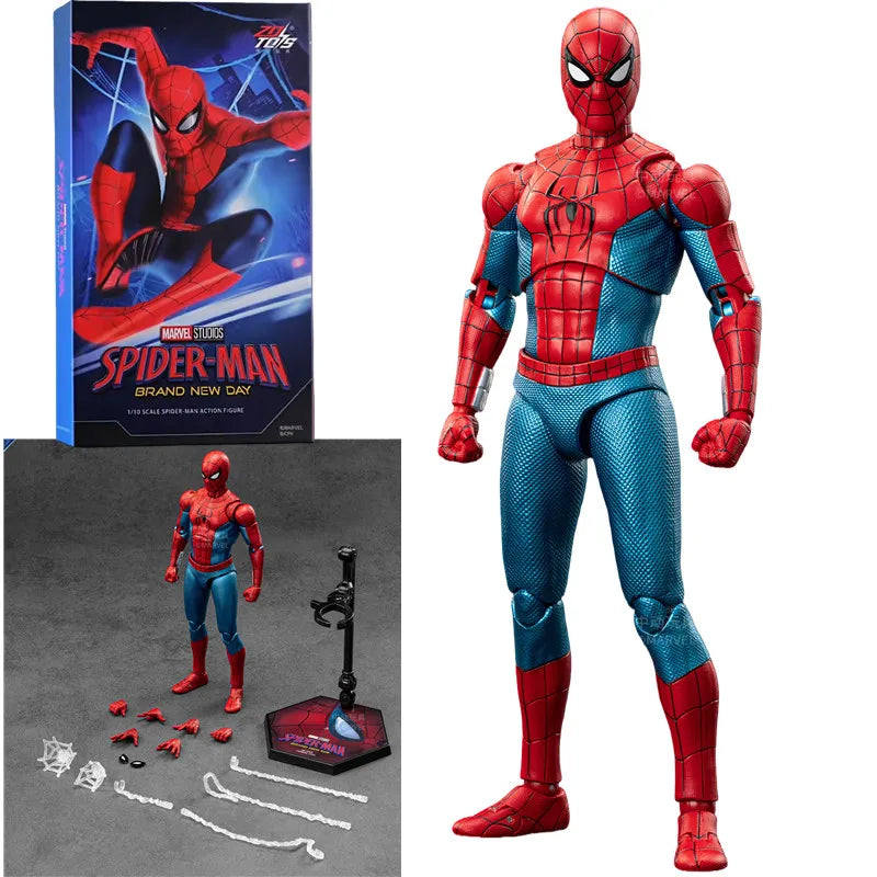 Spider-Man Action Figure - Miles Morales, Scarlet Spider, Hobie Brown & Iron Spider Collectible Toy Gift