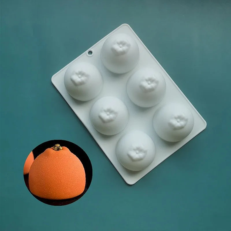 3D Lemon Shape Silicone Cake Mold — French Dessert Baking Tools for Brownies, Mousse & Pastry Decoration