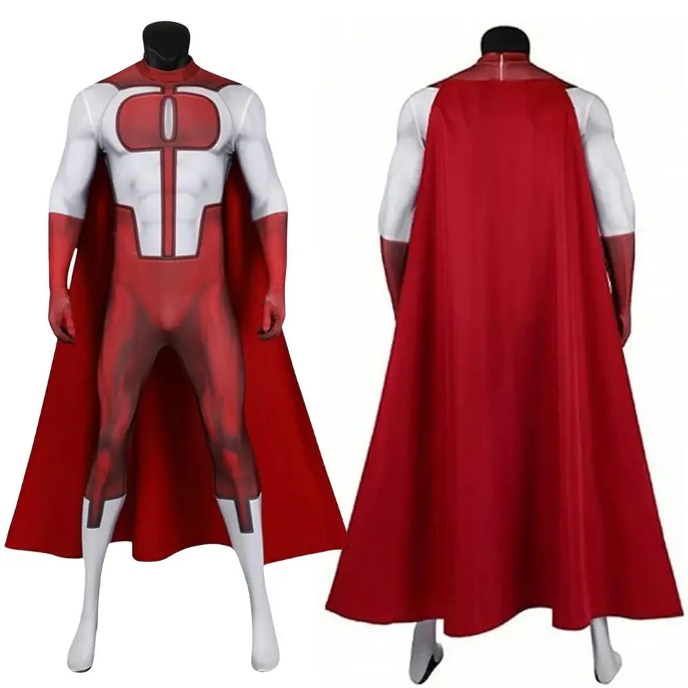 Invincible Omni-Man Cosplay Costume — Adult Zentai Jumpsuit for Nolan Grayson Roleplay, Halloween & Carnival Party