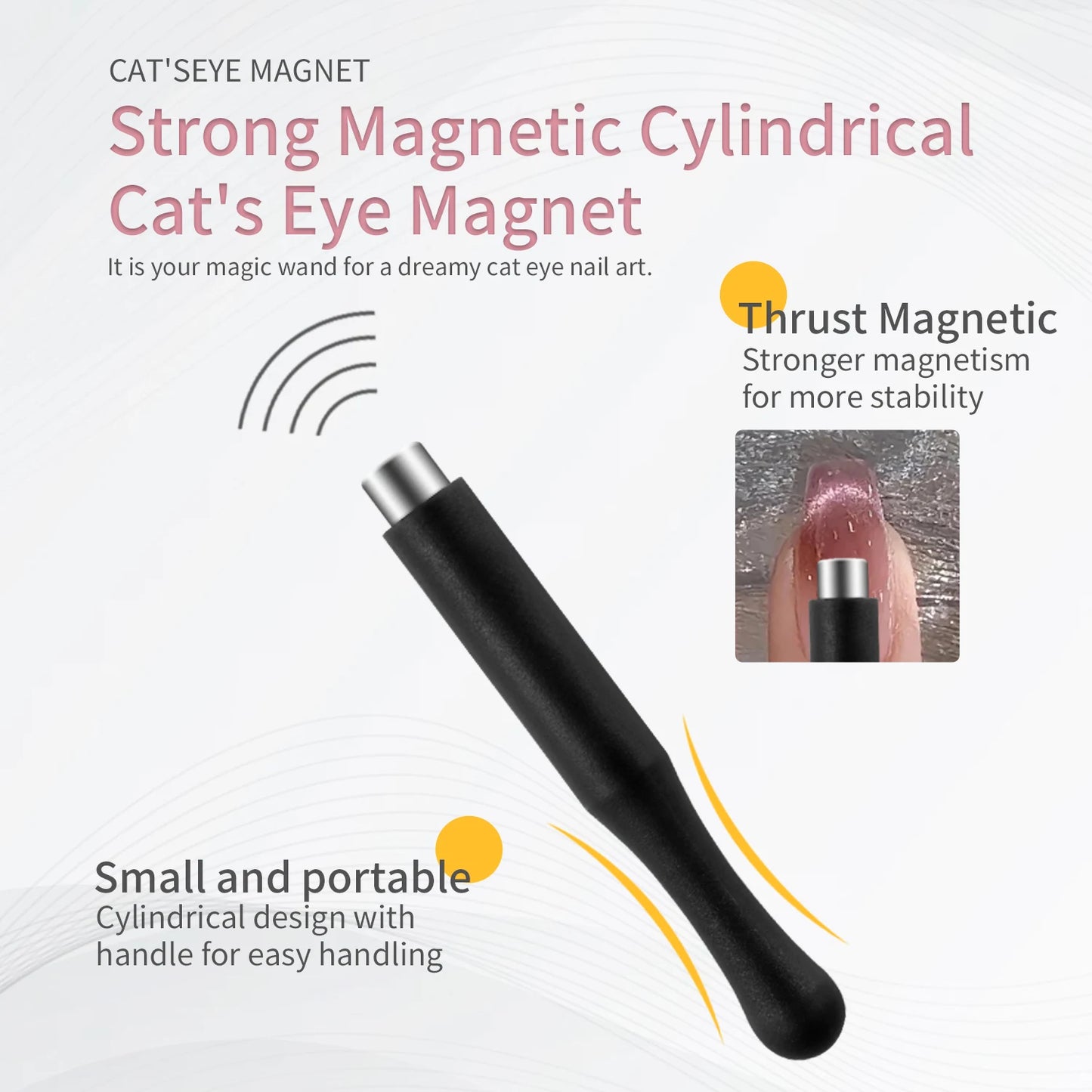 Cat Eye Nail Magnet Stick Set – Multi-Function Magnetic Tools for Cat Eye Gel Polish Nail Art