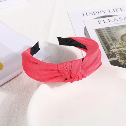 New Knotted Headbands for Women & Girls – Solid Color Hair Bands, Simple Retro Hair Hoop, Makeup Headwear, Hair Accessories