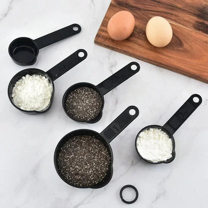 10PCS Measuring Spoons & Cups Set – Multipurpose Kitchen Cooking, Baking Tools for Cake, Flour & Food, Home Accessories