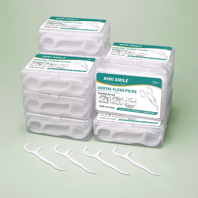 50/150/300/600/1000 PCS Dental Floss Sticks - Oral Care Tools for Effective Cleaning