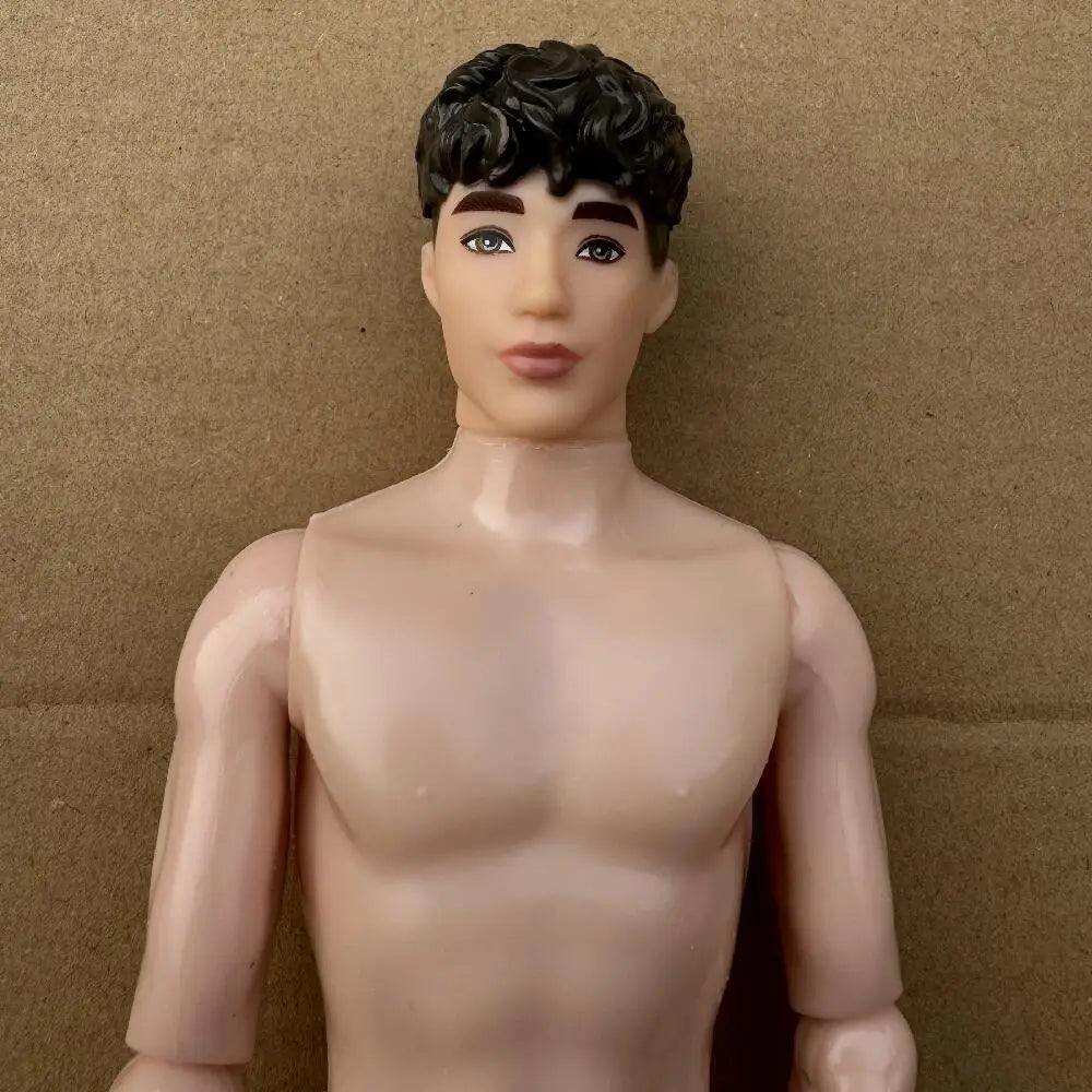 1/6 Boys Doll – 30cm Movable Joint Male Figure, Solid DIY Toy for Kids Birthday Gifts