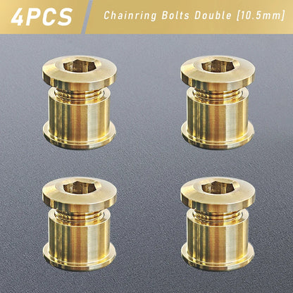 Titanium Alloy Chainring Bolts 4–5PCS MTB Road Bike Crank Screws Single & Double Chainring Hardware 6.5–10.5mm