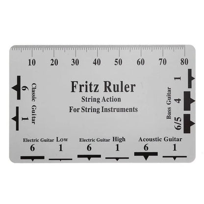 Miwayer Guitar Neck Notched Straight Edge — Luthier Tool with String Action Ruler Gauge for Gibson & Fender Electric Guitars