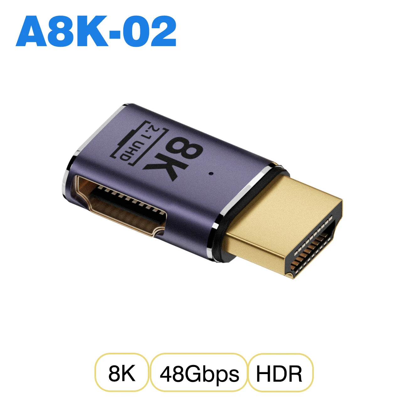 HDMI-Compatible Cable Adapter – Mini/Micro HDMI to HDMI 2.1 Converter, 48Gbps, 8K60Hz, 4K120Hz for PS4, PS5, Laptop, PC, Projector