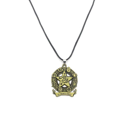 JoJo’s Bizarre Adventure Arrow Pendant Necklace – Josuke & Jotaro Cosplay Jewelry Gift