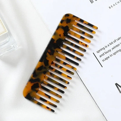 Korean Fashion Hair Comb – Wide Teeth Acetate Anti-Static Hairbrush, Colorful Massage Hair Styling Tool