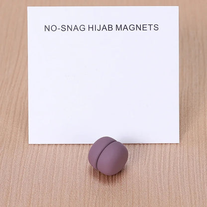 WLP Magnetic Hijab Clips - Solid Color Round Strong Magnet Pins for Silk Scarves Shawls Turban Accessories