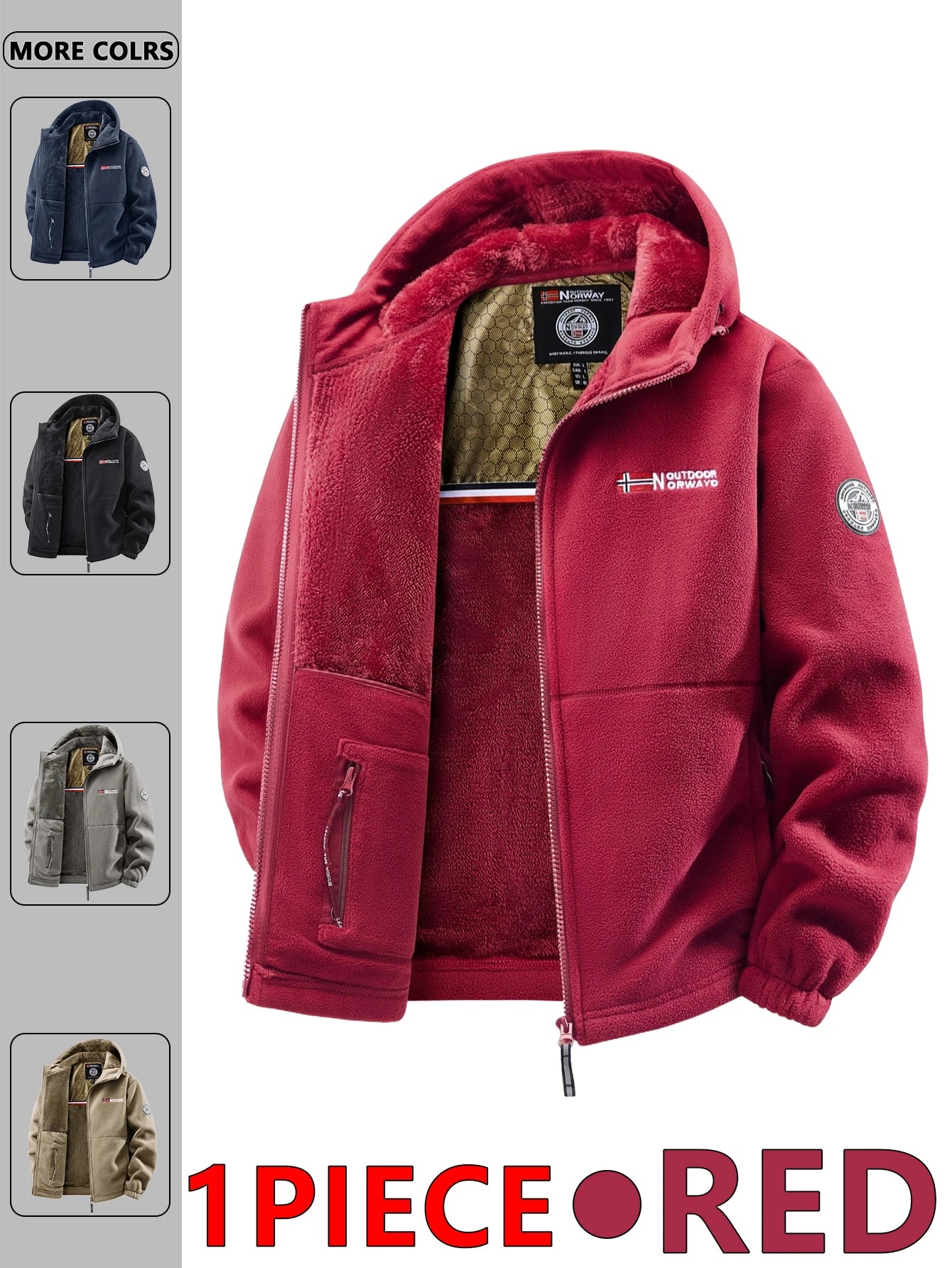 Men's Autumn & Winter Outdoor Hooded Jacket – Versatile Streetwear for Daily Wear, Travel, Parties, and Commuting