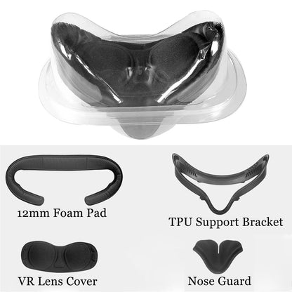 PU Leather Foam Eye Mask Replacement Face Cover for Meta Oculus Quest 2 VR Accessories