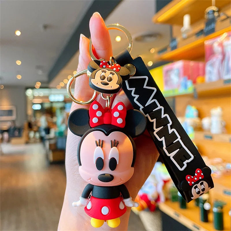 Anime Disney Cartoon Keychain – Gummed Girl, Mermaid & Princess Keyring, Cute Snow White & Alice Toy Gift