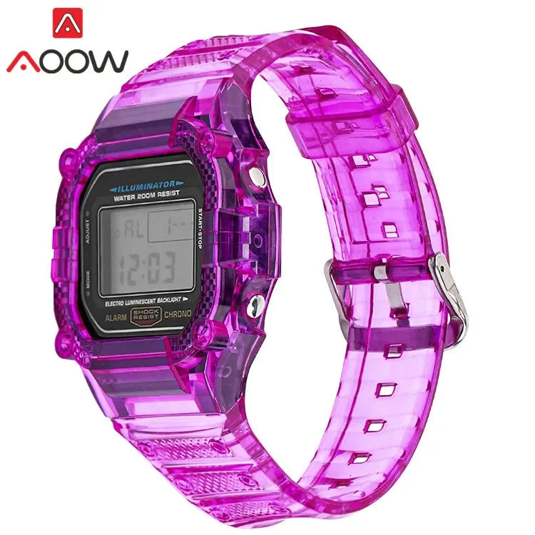 Transparent TPU Resin Watch Band and Bezel Kit for Casio G-SHOCK DW-5600 GW-M5610 GLS-5600 - Protective Replacement Strap and Case Set