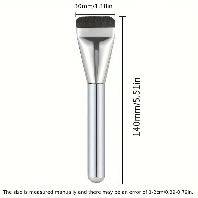 Multi-Use Foundation Brush - Ultra-Fine Hypoallergenic Nylon Bristle Oval Brush for Contouring & Makeup Application