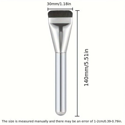 Multi-Use Foundation Brush - Ultra-Fine Hypoallergenic Nylon Bristle Oval Brush for Contouring & Makeup Application