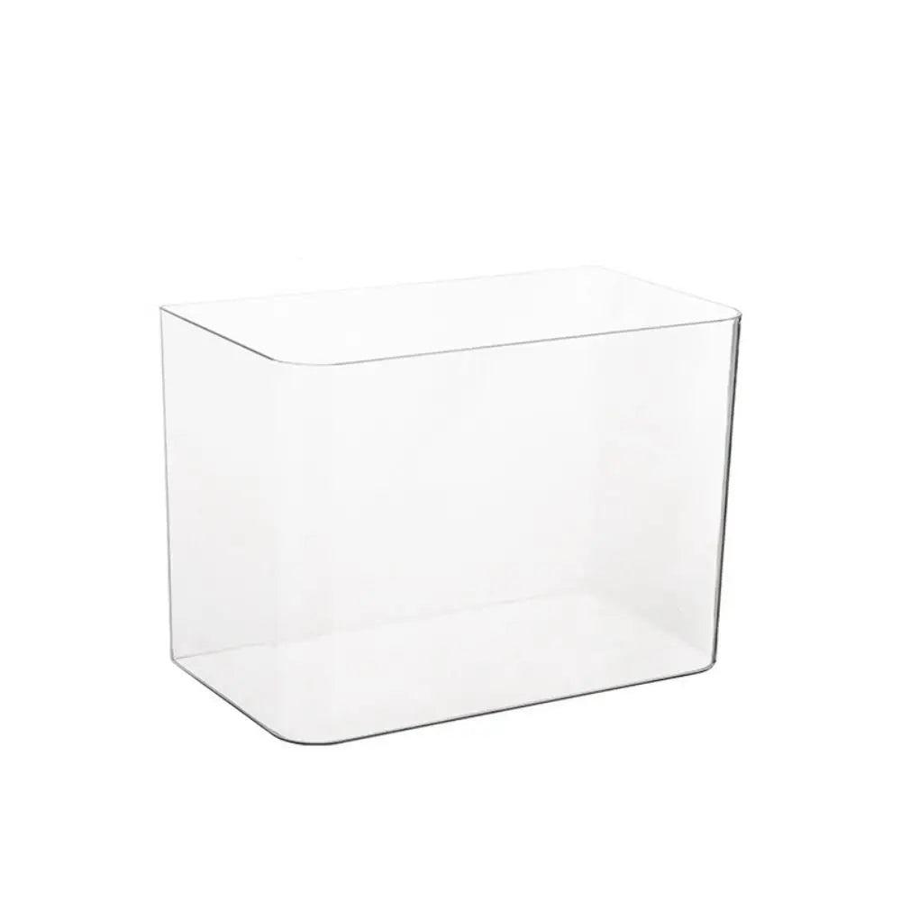 PET+ABS Transparent Fish Tank with Lid – Drop-Resistant Aquarium & Hydroponic Turtle Tank for Home