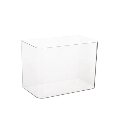 PET+ABS Transparent Fish Tank with Lid – Drop-Resistant Aquarium & Hydroponic Turtle Tank for Home