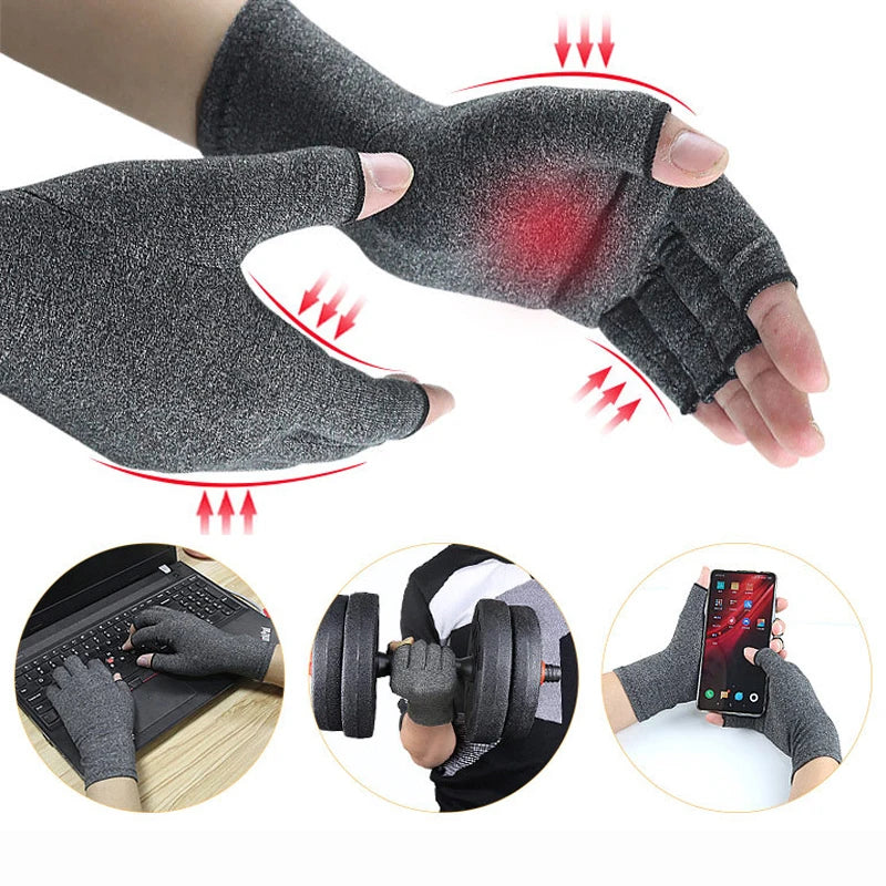 Fingerless Compression Gloves - Hand Support and Everyday Comfort