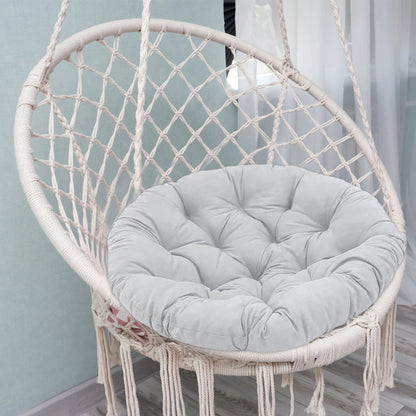 20-Inch Round Papasan Chair Cushion – Thick Egg Chair Mat for Garden, Hanging Basket, Courtyard & Bedroom Accessory