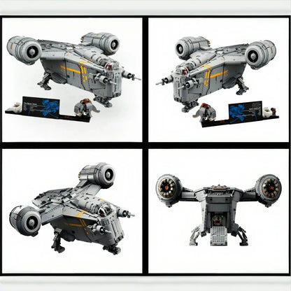 6187pcs Mandalorian Razor Crest Spaceship Model — Star Wars Building Blocks | Home Decor & Birthday Christmas Gift