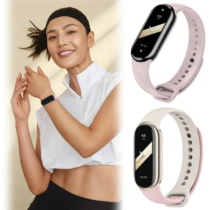 Waterproof Silicone Sport Strap for Xiaomi Mi Band 8/9 NFC – Replacement Smartwatch Bracelet