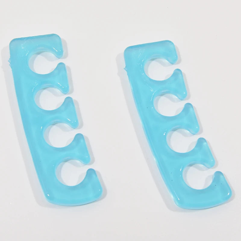 Soft Silicone Toe Separators - Flexible Finger Spacers for Pedicure, Nail Polish, Foot Care & Toe Alignment