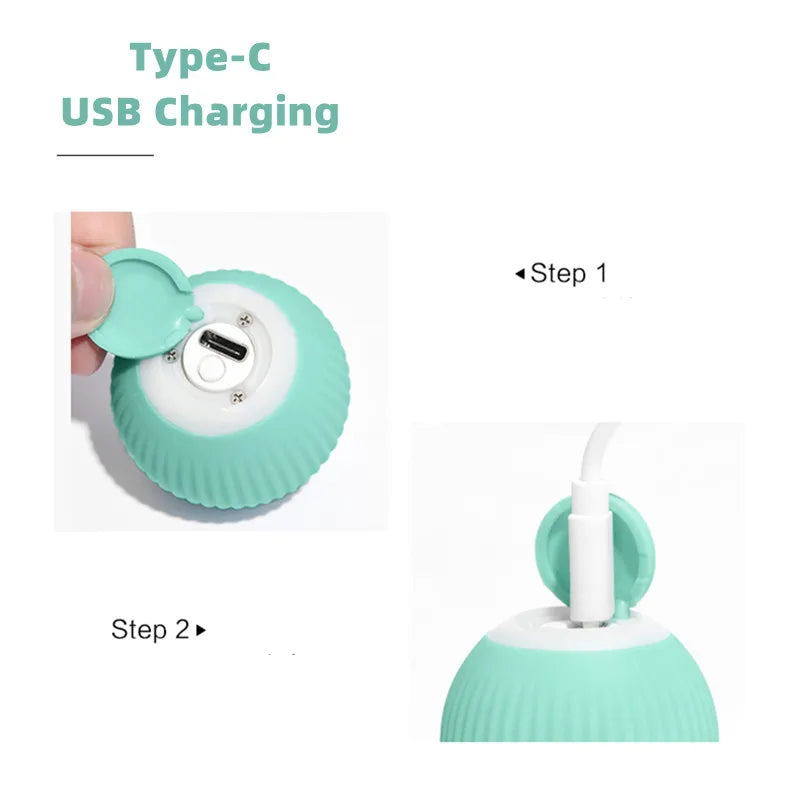 Interactive Electric Cat Ball Toys - Smart Self-Moving Toys for Cats, Perfect for Training and Indoor Playtime