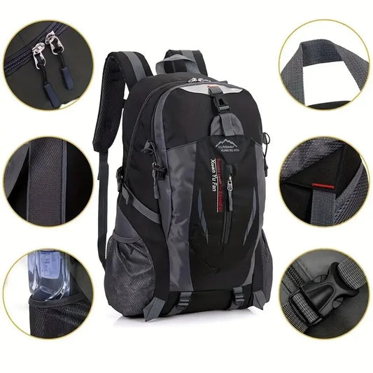 Men's Outdoor Hiking Backpack - Large Capacity, Lightweight, Waterproof Travel and Mountaineering Bag