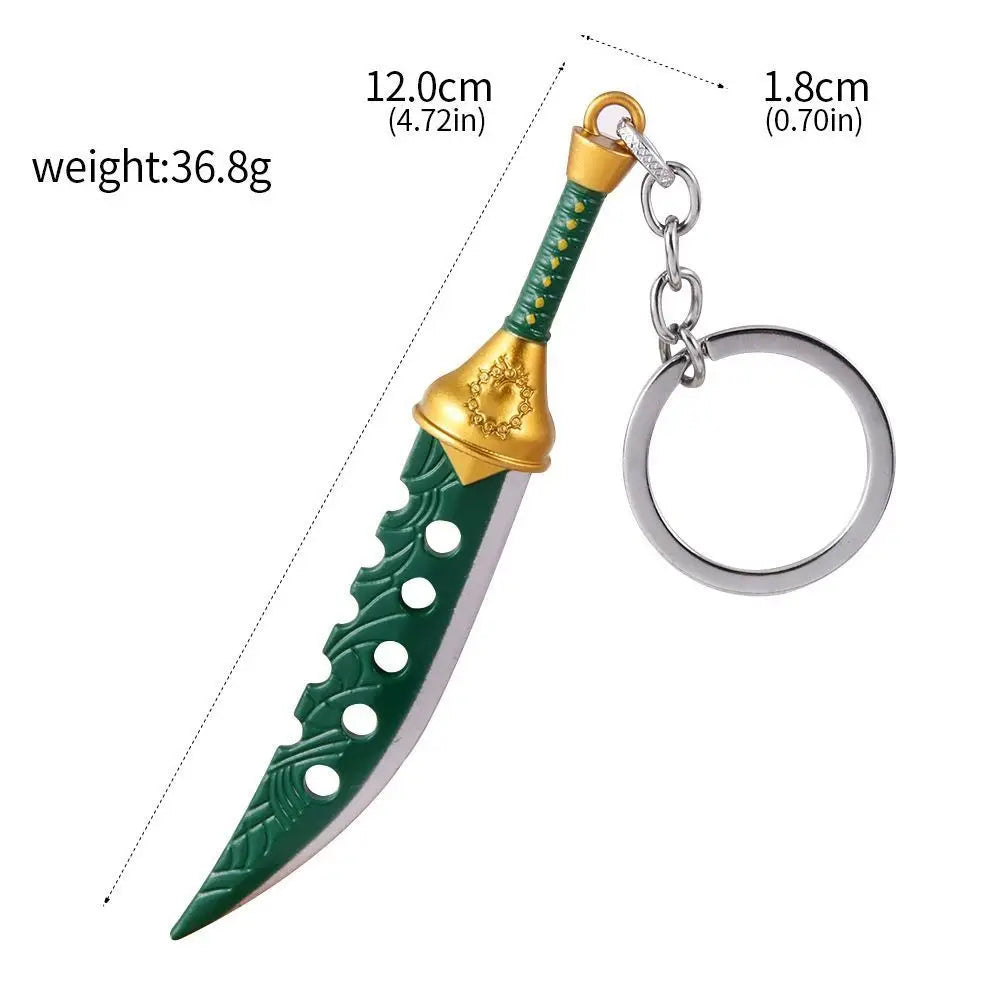 Seven Deadly Sins Escanor Rhitta Axe Keychain - Divine Axe Bottle Opener Keyring Anime Gift Accessory