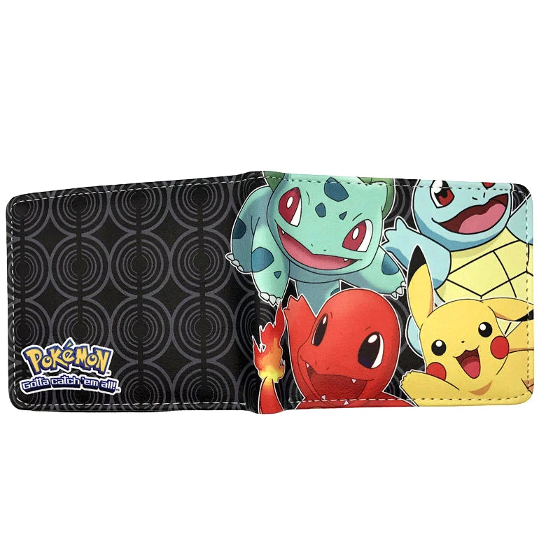 MINISO Pikachu Cartoon Wallet – PU Fashionable Short Purse for Men and Women