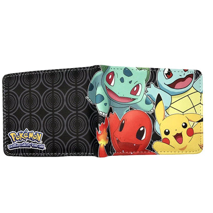MINISO Pikachu Cartoon Wallet – PU Fashionable Short Purse for Men and Women