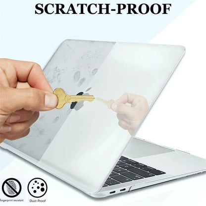 Crystal Clear MacBook Hard Case - Protective Cover for MacBook Air & Pro 13, 14, 15 & 16-inch Models